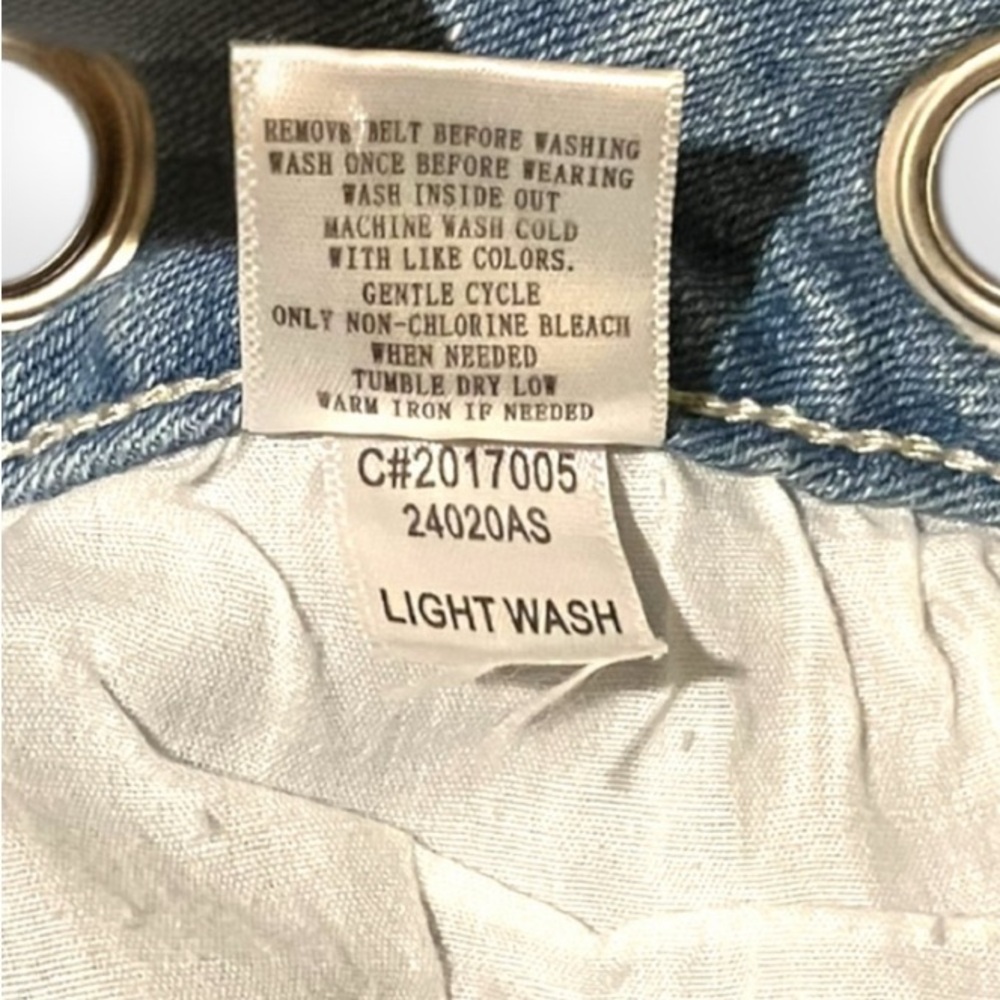 Alterd‎ State Cutoff Button fly Shorts Womens 27 Light Wash Blue - Picture 4 of 5